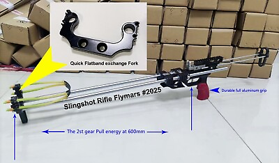 #ad Quick Flatband exchange Fork for Slingshot Rifle Flymars #2025 CNC 1 Pack $58.00