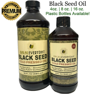 Black Seed Oil 100% Pure amp; Natural Unrefined Non Gmo Cold Pressed Nigella Sativa $19.95