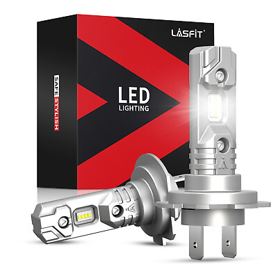 #ad Lasfit LED High Low Beam Conversion Kit H7 Bulbs Super Bright 6000K Plugamp;Play 2x $27.99