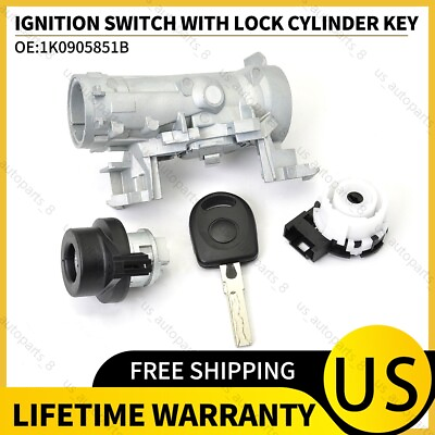 #ad #ad Ignition Switch With Lock Cylinder Key Fits VW Golf Jetta Rabbit Audi 2006 2011 $28.99