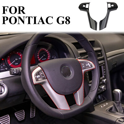 #ad #ad Carbon fiber inner central control steering wheel trim cover Fit For Pontiac G8 $29.99