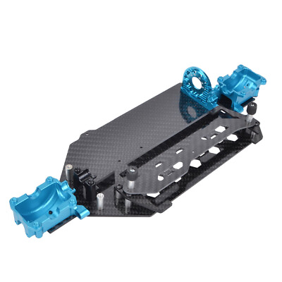 #ad #ad Carbon Lower Deck Chassis Kit for Tamiya TT 02B Upgrades 1 10 Off Road $145.00