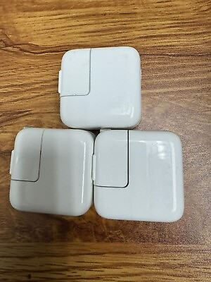#ad 3 PACK Original Apple 10w USB Wall Charger Adapter OEM x3 charging cubes $11.79
