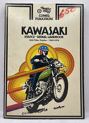 #ad Clymer Publications Kawasaki Service Repair Handbook 250 750cc Triples 1969 1974 $22.10