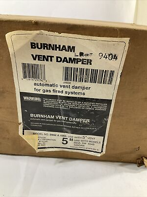 #ad Burnham Honeywell 5” Automatic Vent Damper D892 A 1060 NEW OLD STOCK $200.00