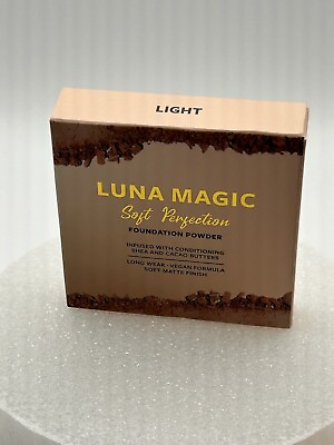 #ad Luna Magic Soft Perfection Foundation Powder Light Full Size 6g 0.21 oz NIB $17.95