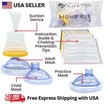 #ad LifeVac Portable Home Kit First Aid Anti Choking Device for Adult and Children $21.44