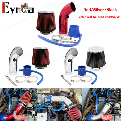 #ad 3quot; Car Cold Air Intake Filter Induction Kit Pipe Power Flow Hose System 76mm $26.59