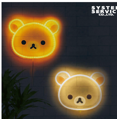 #ad Rilakkuma NEW BASIC Rilakkuma Wall Hanging Neon Style LED Light set 2023 $78.55