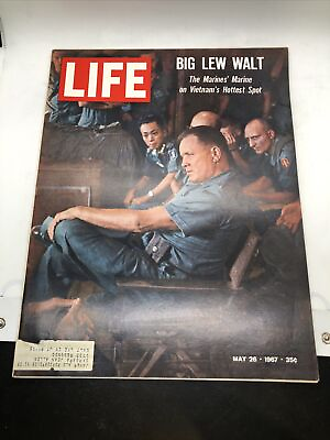 #ad VTG Life Magazine: May 26 1967 Big Lew Malt Marine#x27;s Marine on Vietnam#x27;s Spot $27.00