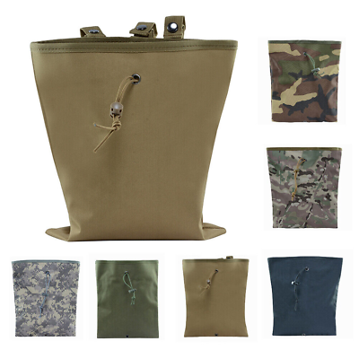 #ad Foldable Large Tactical Mag Drawstring Recycling Storage Bag Molle Dump Pouch US $11.97