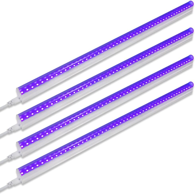 #ad UV LED Blacklight Bar 22W 4Ft T5 Integrated Bulb Black Light Fixture 4 Pcs... $50.99