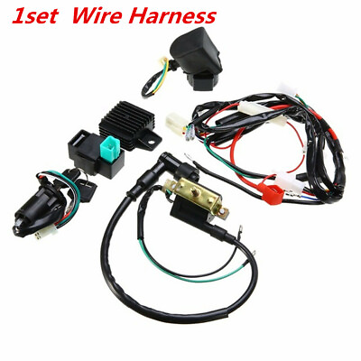 #ad #ad Motor CDI Wiring Harness Loom Ignition Solenoid Coil Rectifier for 50 110 125cc $41.30