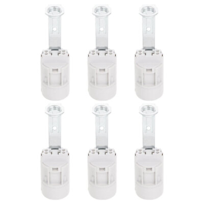#ad 6pcs Light Bulb Socket Holder E14 Lamp Holder Base Lamp Socket Holder Light $10.14