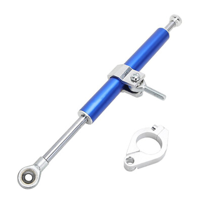 #ad 330mm Motorcycle Universal Aluminum Steering Damper Stabilizer Linear Adjustable $26.81