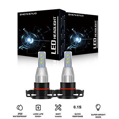 #ad 2 Side 5202 LED Headlight Bulbs Kit H16 9009 Fog Light 6000K White High Low Beam $16.80