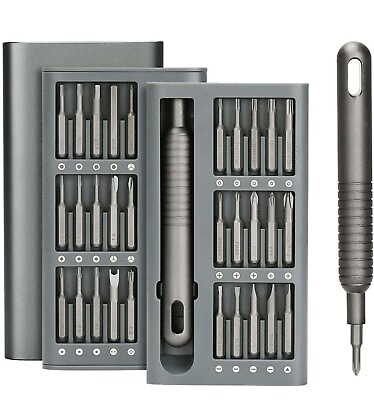 #ad #ad 30 In 1 Small Screwdriver Set Mini Magnetic 30 Bits Precision Repair Tool Kit $18.99