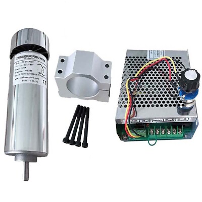 #ad 500w DC High Speed Motor 48VDC 12000rpm 52mm Dia Air Cooled 0.5kw CNC Motor $38.83