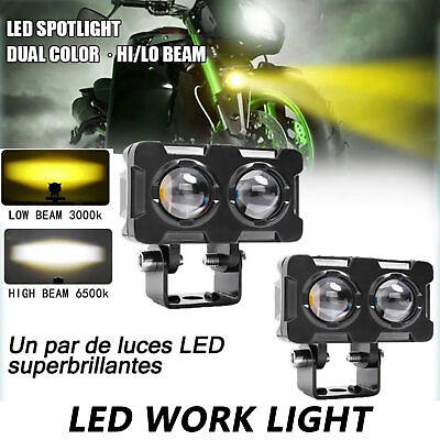 #ad Motorcycle Lights Super Bright Light LED Headlight Waterproof Spotlights $16.65
