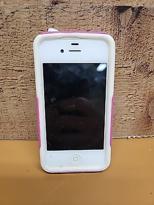 #ad iPHONE Apple 4S White A1387 Untested $8.99