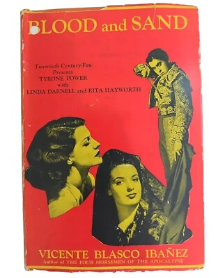 #ad Blood and Sand by Blasco Ibanez 1st American Photoplay Edition HC DJ $18.79