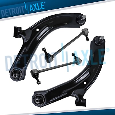 #ad 4pc Front Lower Control Arms w Ball Joints Sway Bar Links for Nissan Cube Versa $62.15