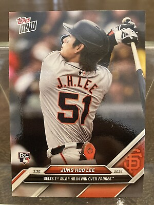 #ad 2024 Topps Now LIVE Jung Hoo Lee 1st MLB HR. Rookie RC #19 Giants READY TO SHIP $6.99