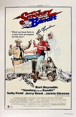 #ad Burt Reynolds Signed 11x17 Smokey And The Bandit Movie Poster Photo Beckett COA $148.89