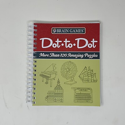 #ad Brain Games: Dot to Dot 2013 Spiral More Than 120 Amazing Puzzles 160 Pg Book $9.99