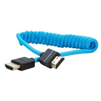 #ad Kondor Blue 4K Full HDMI Coiled Cable for On Camera Monitors $19.99
