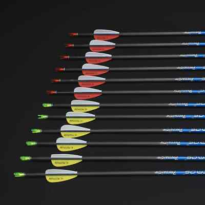 #ad #ad 12pcs Pure Carbon Arrow Carbon Arrow Shaft ID 4.2mm Arrow with Yellow and White $80.00
