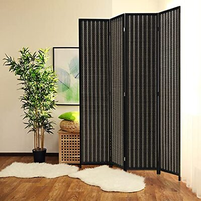 #ad Room Divider Folding Privacy Screen 4 Panel Room Dividers 6 Ft. Tall Bamboo Par $126.90