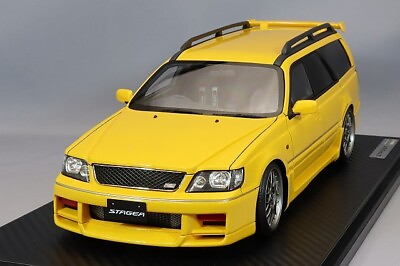#ad 1 18 scale Ignition Nissan STAGEA 260RS WGNC34 Yellow IG2887 $329.99