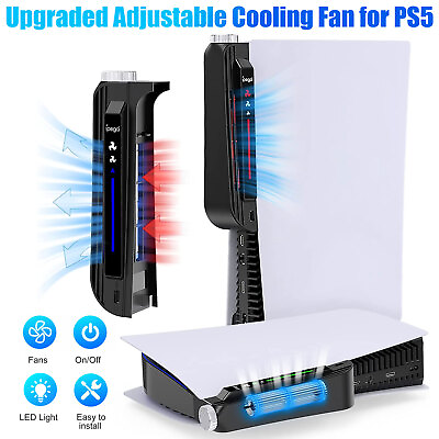 #ad Cooling Fan Fit for PS5 Disc amp; Digital Edition Upgraded Cooler with USB 3.0 Port $23.98