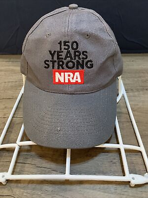 #ad #ad NRA 150 Years Strong National Rifle Association Hat Gray $9.99