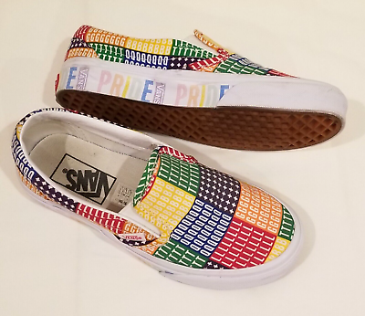 #ad Vans Sk8 Low Pride LGBTQ Skate Shoes 507698 Classic Slip on Unisex Style $35.00