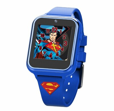 Superman Accutime Interactive Kids Watch Blue NIB $39.99