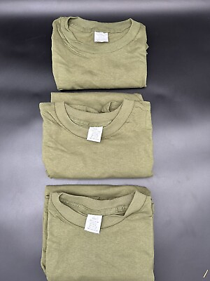 #ad 3 PACK MILITARY USMC OD GREEN T SHIRTS CHOOSE YOUR SIZE Anti Microbial $19.99