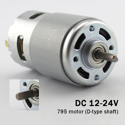 #ad Miniature 795 Motor D type shaft High Torque DC Motor 12V 24V Models Robots $22.45