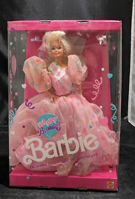 #ad Vintage 90’s Happy Birthday Barbie 1990 #7913 $19.99