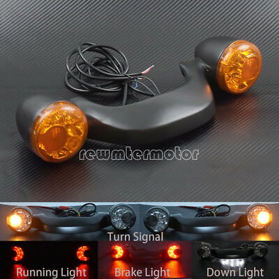 #ad Black Rear LED Brake Light Turn Signal Bar Fit For Harley FLHX Road Glide 10 22 $38.56
