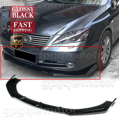 #ad For Lexus ES350 08 2009 Glossy Black Front Bumper Lip Spoiler Splitter Body Kit $55.99