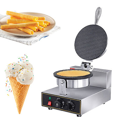 #ad Electric Ice Cream Waffle Cone Maker 110v Crispy Egg Roll Maker Omelet Sandwich $93.61