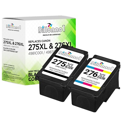 #ad For Canon PG 275XL CL 276XL for PIXMA TS3520 TS3522 SHOW INK LEVEL $16.95