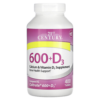 #ad 600D3 Calcium amp; Vitamin D3 Supplement 400 Tablets $15.24