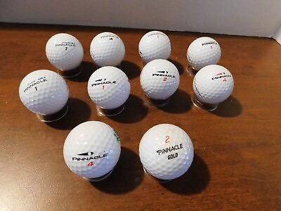 #ad 10 PINNACLE Golf Balls with Advertising of Golf Courses People amp; More NEW BALLS $17.55