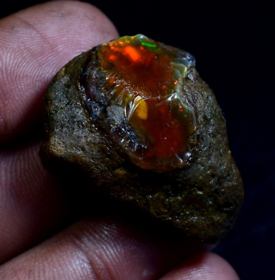 #ad Amazing Natural Big Ethiopian Opal Raw Multi Fire Opal Rough 56.90 Cts OOP 207 $51.29