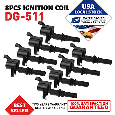 #ad Set of 8 Fits Motorcraft Ignition Coil DG 511 For Ford F150 2004 2008 US SHIP $76.99