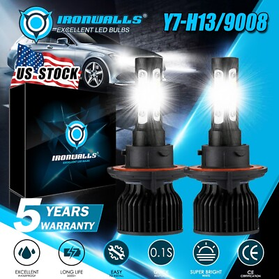 #ad 2PCS H13 LED HeadLight Bulbs for Polaris Ranger RZR 570 800 900 1000 XP General $28.99