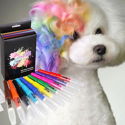 #ad #ad 10pcs Pet Dye Stick Long Lasting Compact Dog Cat Temporary Hair Agent Pen Mild $19.86
